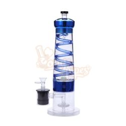 Electric Lava Lamp Bong With UFO Perc Blue