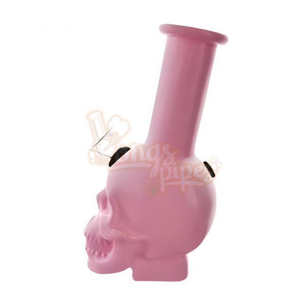 Pastel Pulse Skull Bong 15cm Pink