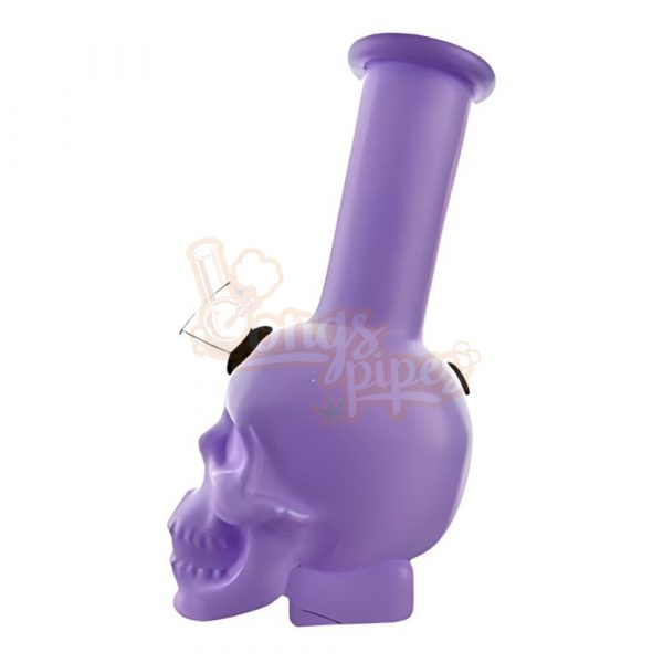 Pastel Pulse Skull Bong 15cm Purple