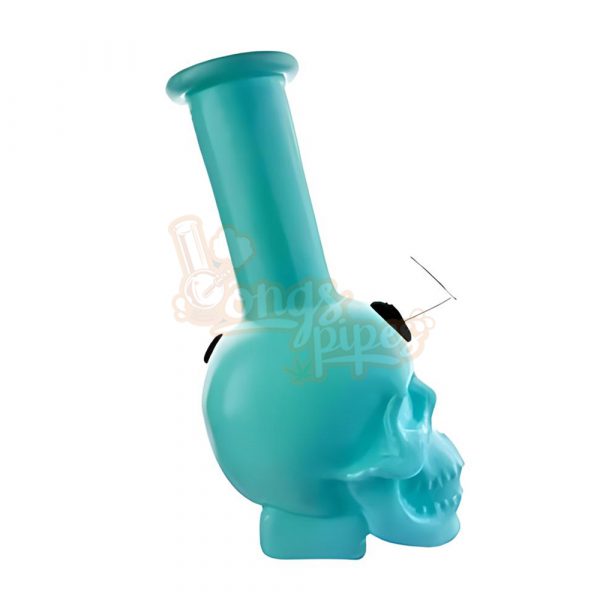 Pastel Pulse Skull Bong 15cm Turquoise