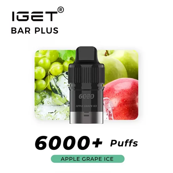 IGET Bar Plus Pod 6000 Puffs - Apple Grape Ice