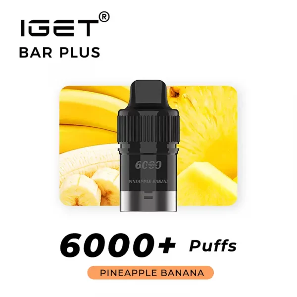 IGET Bar Plus Pod 6000 Puffs - Pineapple Banana