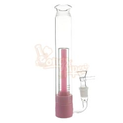 Voyager Didgeridoo Bong With Dome Perc 23cm Pink