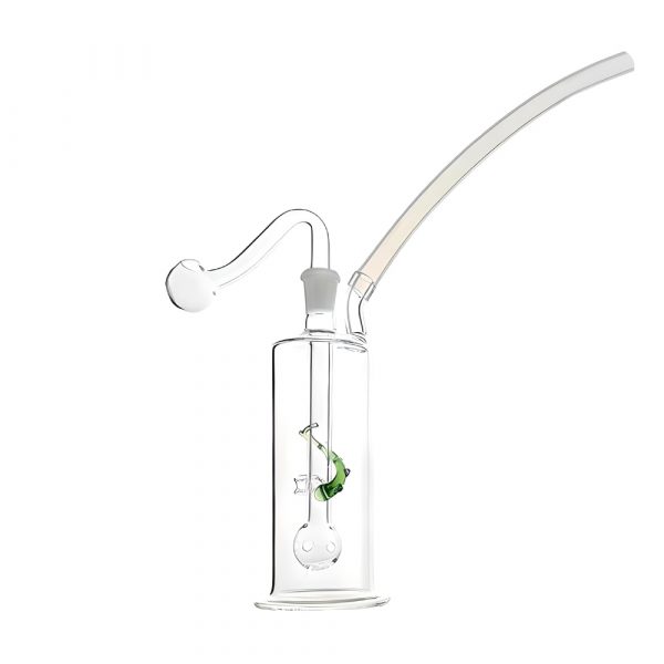 ArtFlow Cylinder Glass Pipe 11cm Green