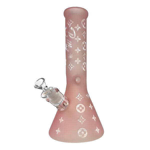 Billy Mate Frosted LV Beaker Bong 30cm Coral