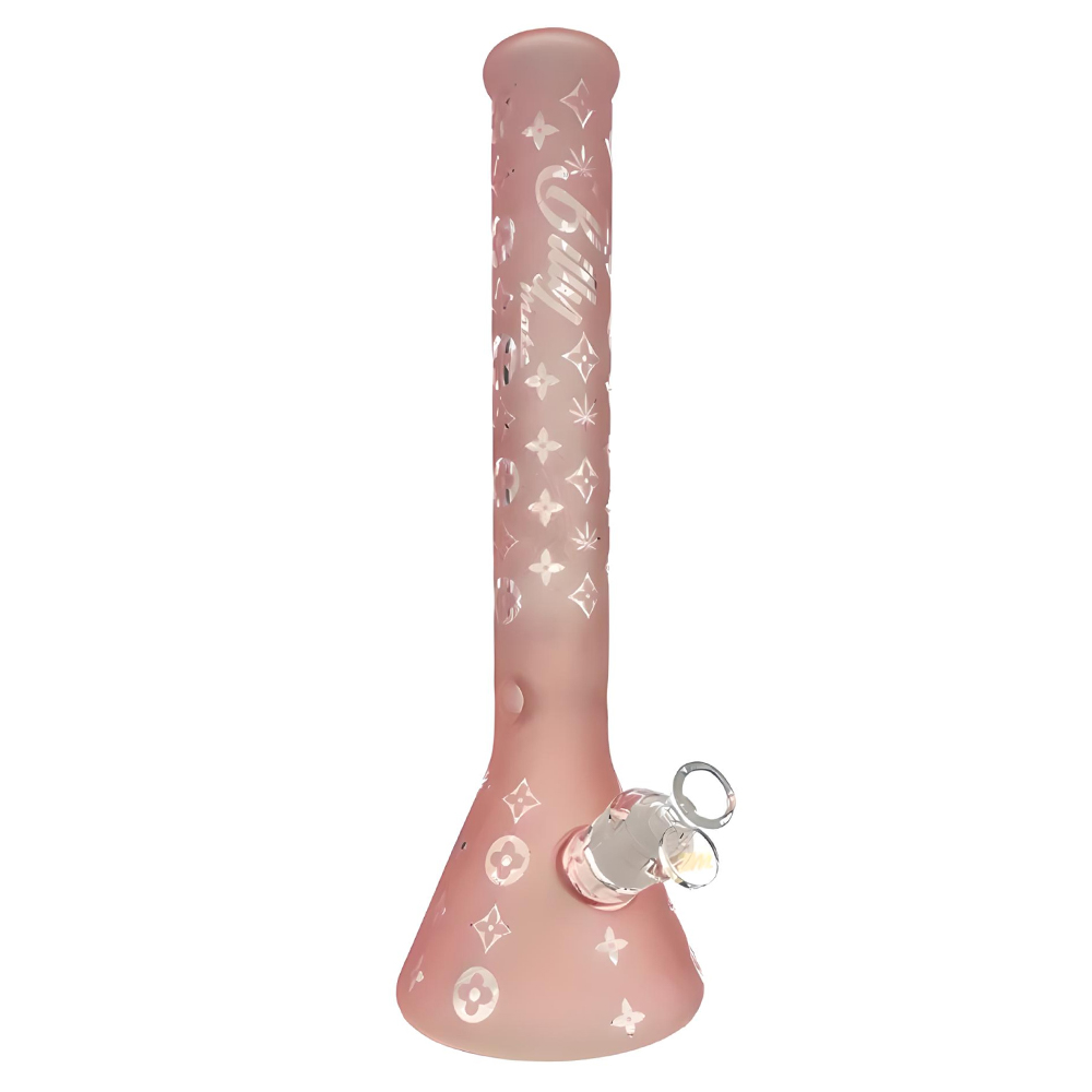 Billy Mate Frosted LV Beaker Bong 40cm Coral