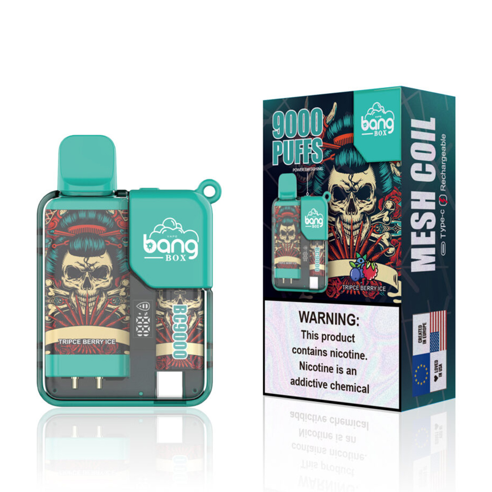 BANG BOX Vape 9000 Puffs Triple Berry Ice | BONGSnPIPES