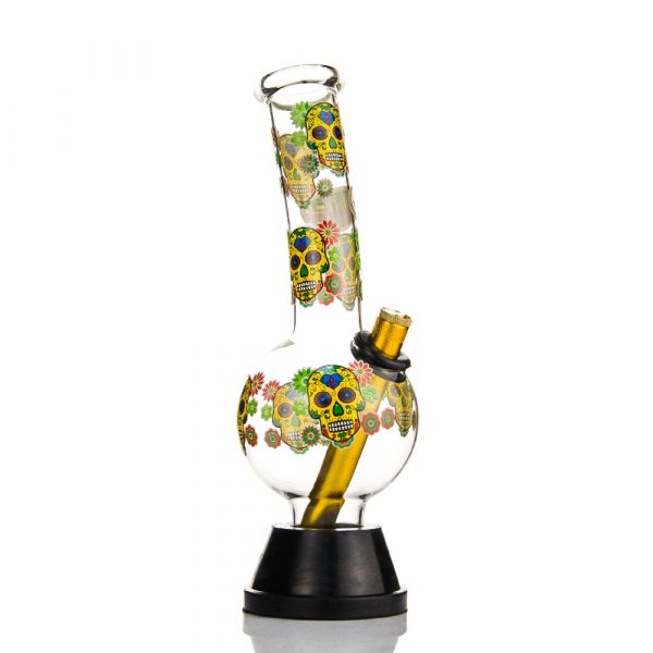 Glow In The Dark Candy Skull Bong 27cm