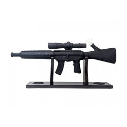 Glass AK47 Gun Bong 50cm Black