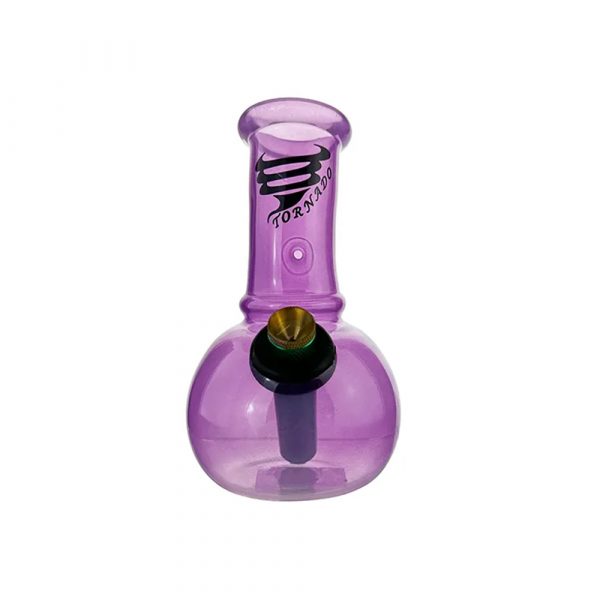 TORNADO Bubble Bong 14cm Purple