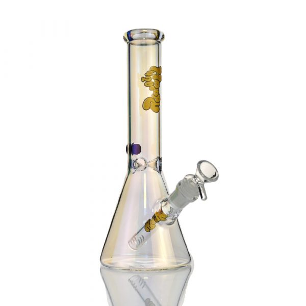 Happy420 Holographic Rainbow Beaker Bong 25cm