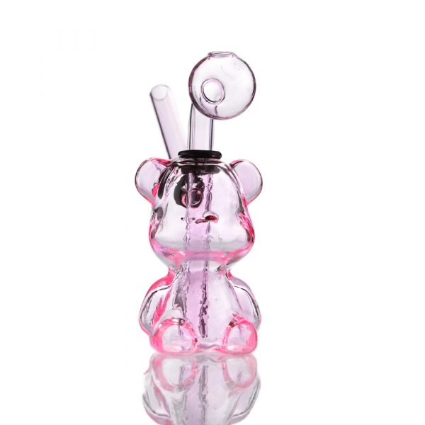 Pink Teddy Bear Bubbler