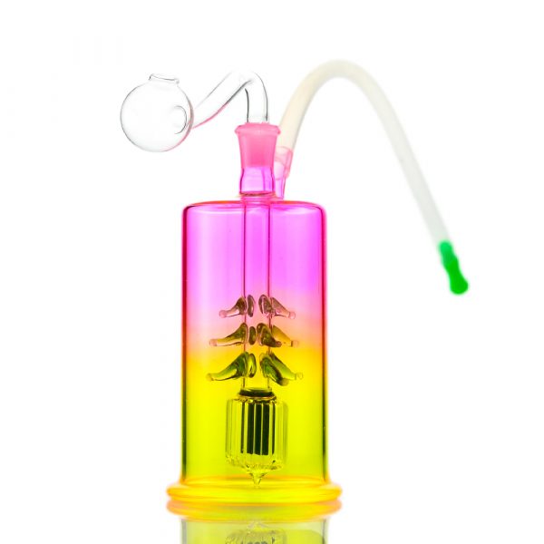 Xmas Tree Glass Bubbler with LED Lights